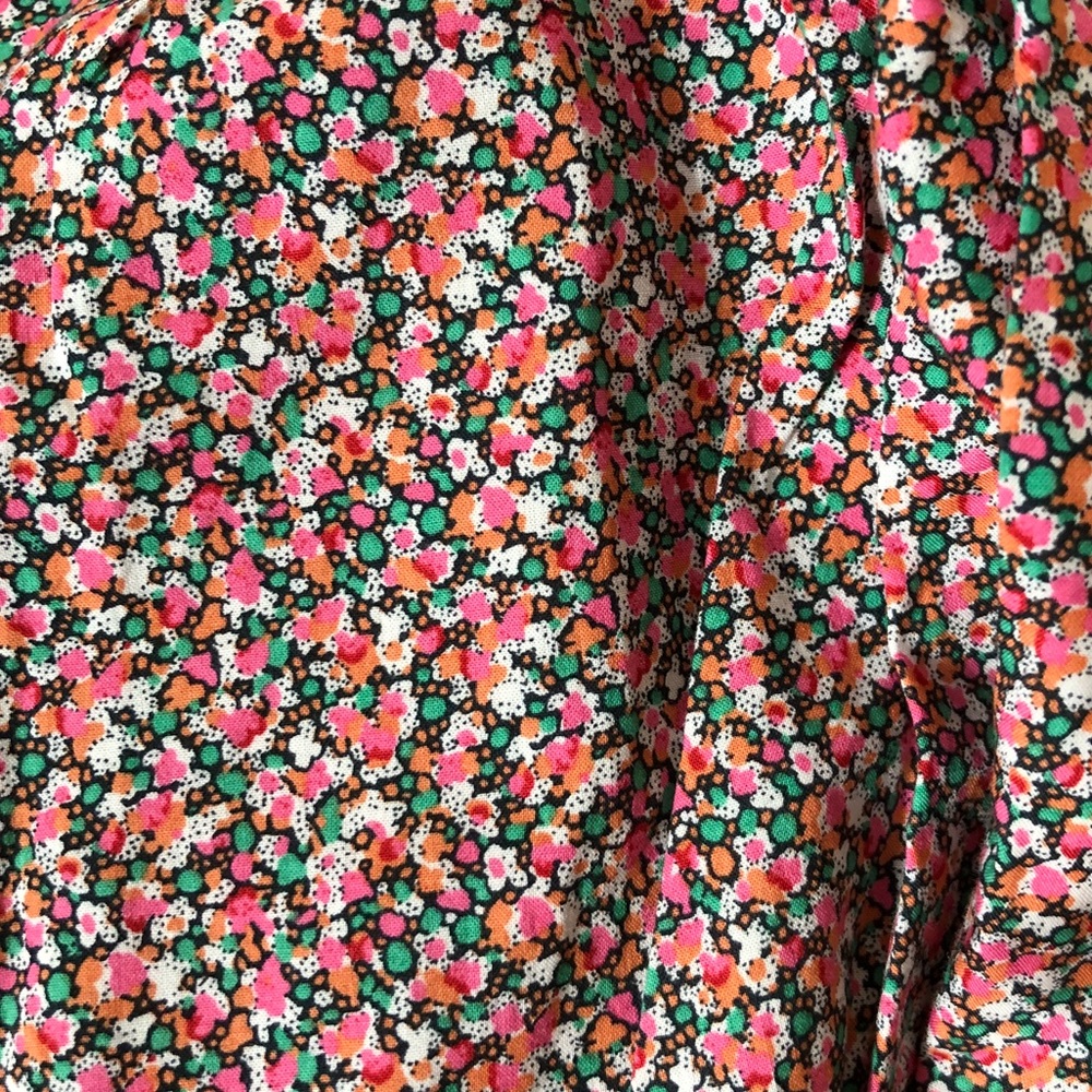 Peek Floral Print Dress with Embroidery
